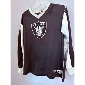 Las Vegas Raiders Long Sleeve Shirt Black Gray NFL Apparel AFC West Adult L